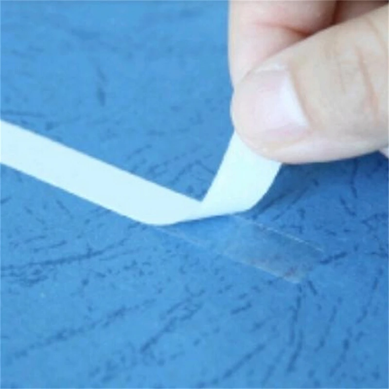

2Rolls/Lot Gel Adhesive Double Sided Tape Office School Supplies Adhesive White Double Sided Tape Sticker 10m*6mm