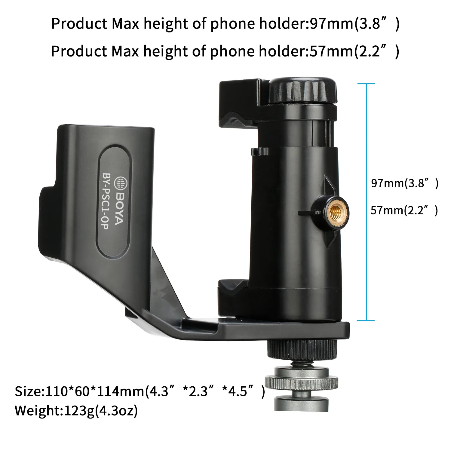 BOYA BY-PSC1-OP аксессуар для телефона держатель Rig смартфона с двойным креплением