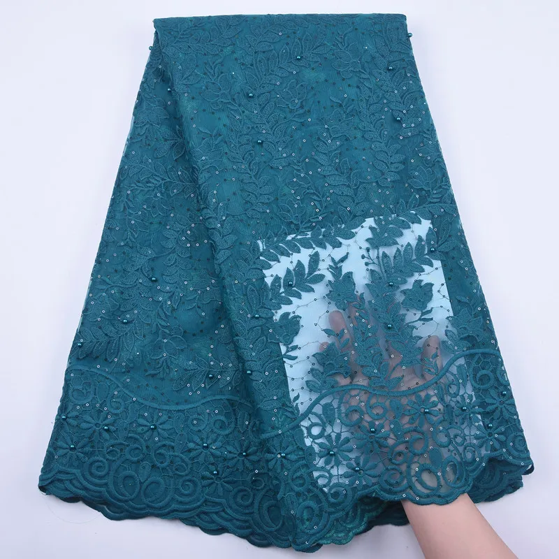 Кружевная ткань из органзы ручной работы в африканском стиле с блестками вышивка