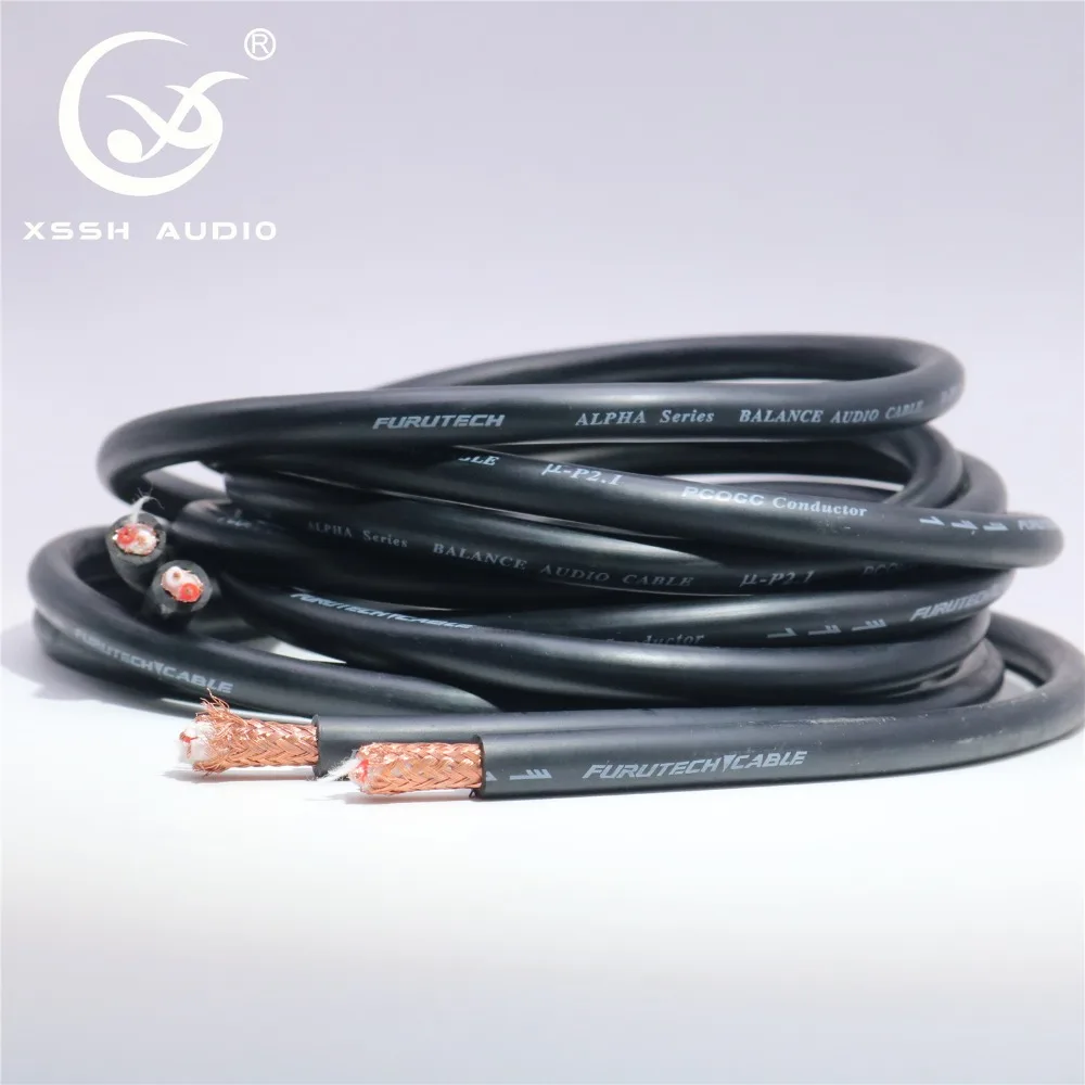 Hi-end HIFI Audio 8 мм FURUTECH ALPHA Series μ-P2.1 PCOCC Балансирующий аудиокабель провод линейные
