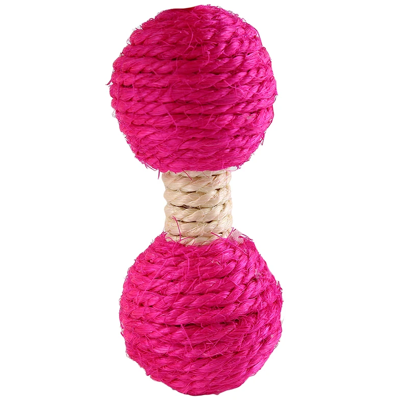 Котом жевательная игрушка соломы для собак и котов веревки плетеные шарики кошки кошка конопли