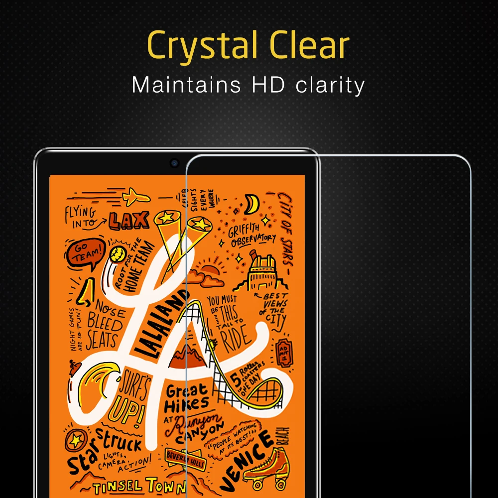 2 шт./лот ESR протектор экрана из закаленного стекла для iPad Mini 5/iPad 4 защитная пленка