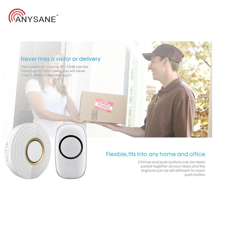 Новый беспроводной дверной звонок переключатель пульт дистанционного