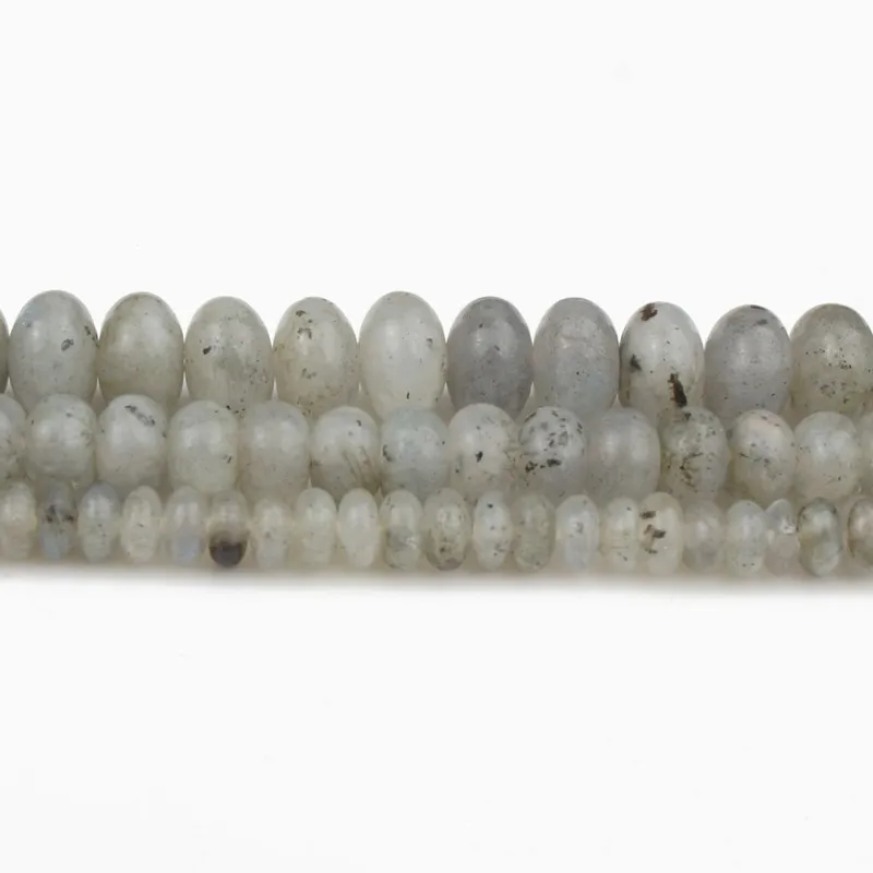 Натуральные серые бусины из Лабрадорита круглые бусины-разделители подвеска для