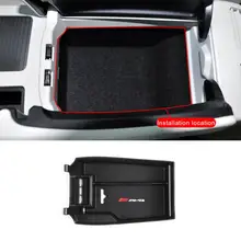For Mercedes Benz C Class GLC W204 C180 C200 C260 C300 2008-20 Central Storage Box Door Phone Glove Armrest Box Car Accessories