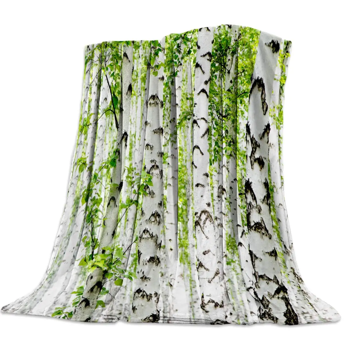 

Ультрамягкое фланелевое одеяло, мягкое и уютное светильник шевое одеяло для дивана, кровати, гостиной, спальни, белой березы