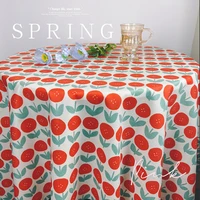 rectangular tablecloth table cloth kitchen table korean ins flowers wedding decoration tablecloths photo prop cloth picnic
