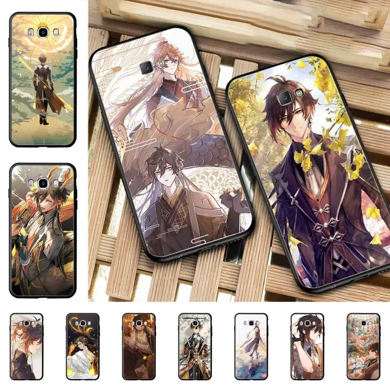 

YNDFCNB Zhongli Genshin Impact Phone Case for Samsung J 2 3 4 5 6 7 8 prime plus 2018 2017 2016 core