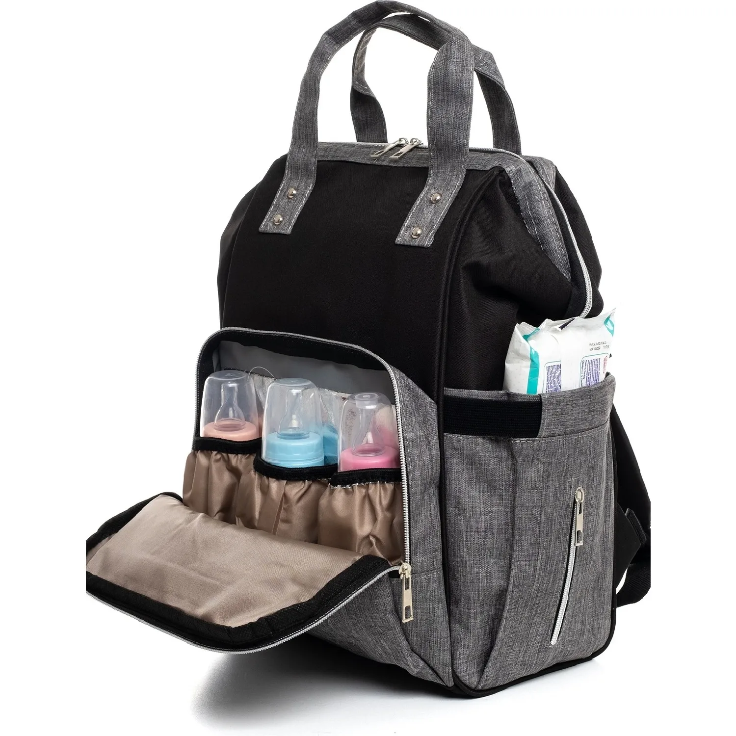 

Mother-Baby Care Backpack luxury quality safe care bag with thermal area