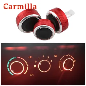 3 шт.компл. стайлинга автомобилей, кондиционер, переключатель тепла, ручка переменного тока, автомобильные аксессуары для Nissan TiidaNV200LivinaGeniss