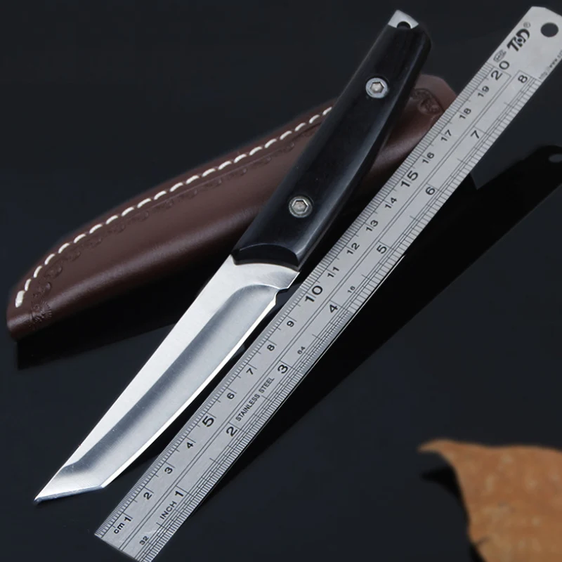 

Free shipping New hunting knife pure manual forged outdoor survival small straight knife high hardness of sharp knives