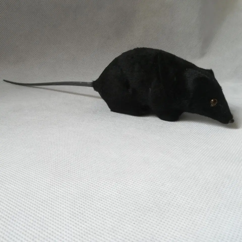 

black mouse model,polyethylene&furs about 15cm simulation mouse,prop funny decoration Xmas gift e1286