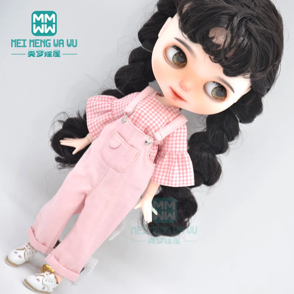 Одежда для кукол Blyth модная клетчатая рубашка мини юбка Azone аксессуары
