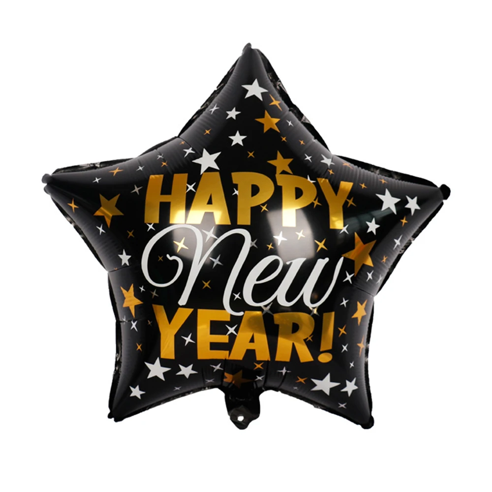 hotHappy New Year Foil Balloons 18inch Black Bottle Helium Globos Party Supplies Merry Christmas Decor Ballon | Дом и сад