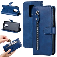 zipper wallet flip leather phone case for xiaomi redmi note 7 7s 8 8t 9 9s 9t 10 10s 10t 11 pro max plus lite shockproof cover