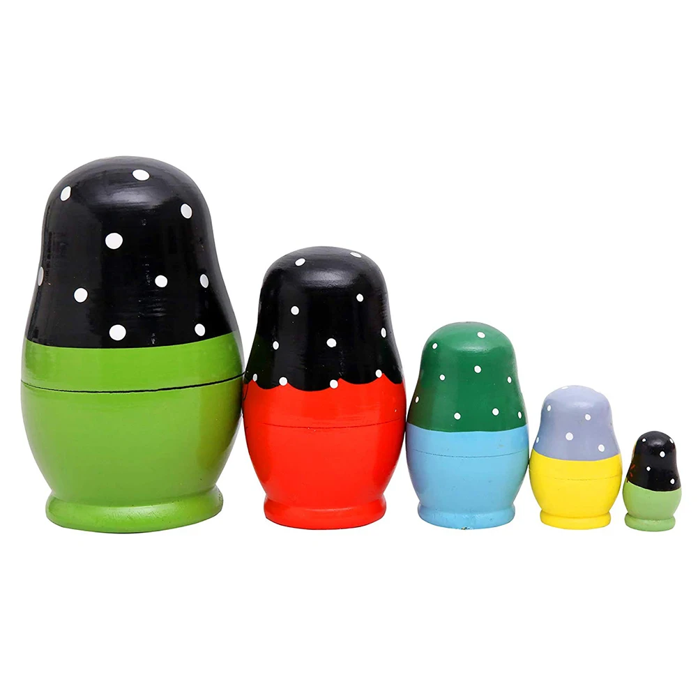 5 шт./компл. Цветочный принт русские Матрешки матрешка деревянная игрушка ручной