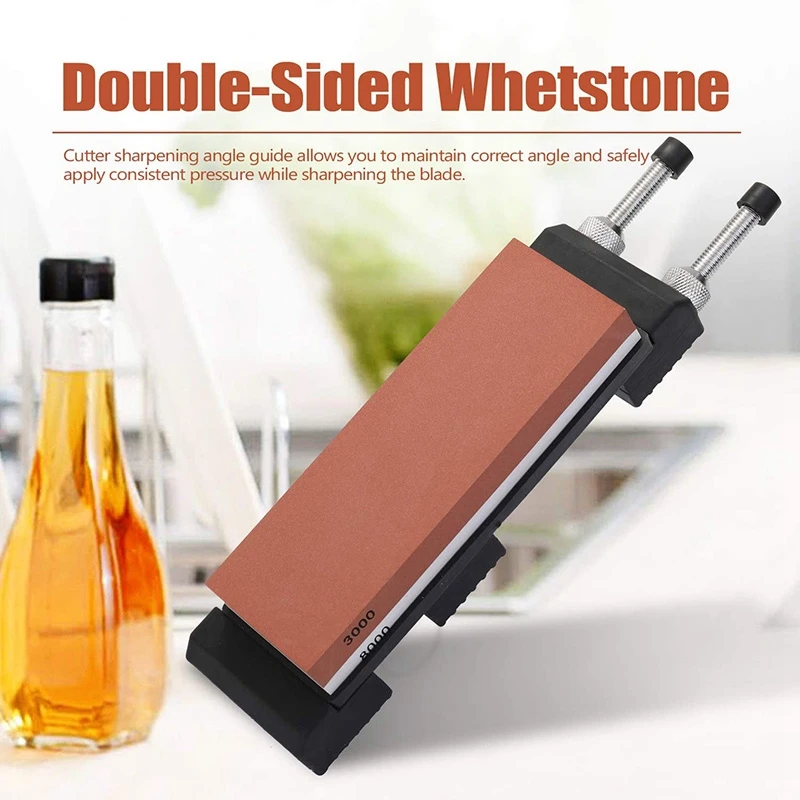 

Whetstone Set, 400/1000/3000/8000 Whetstone, with Non-Slip Base and Flattening Stone