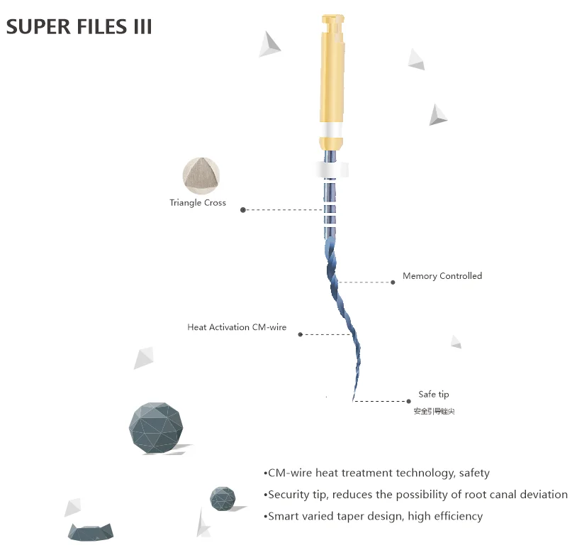 DENCO 6 шт./кор. стоматологические корневые файлы с тепловой активацией для канала