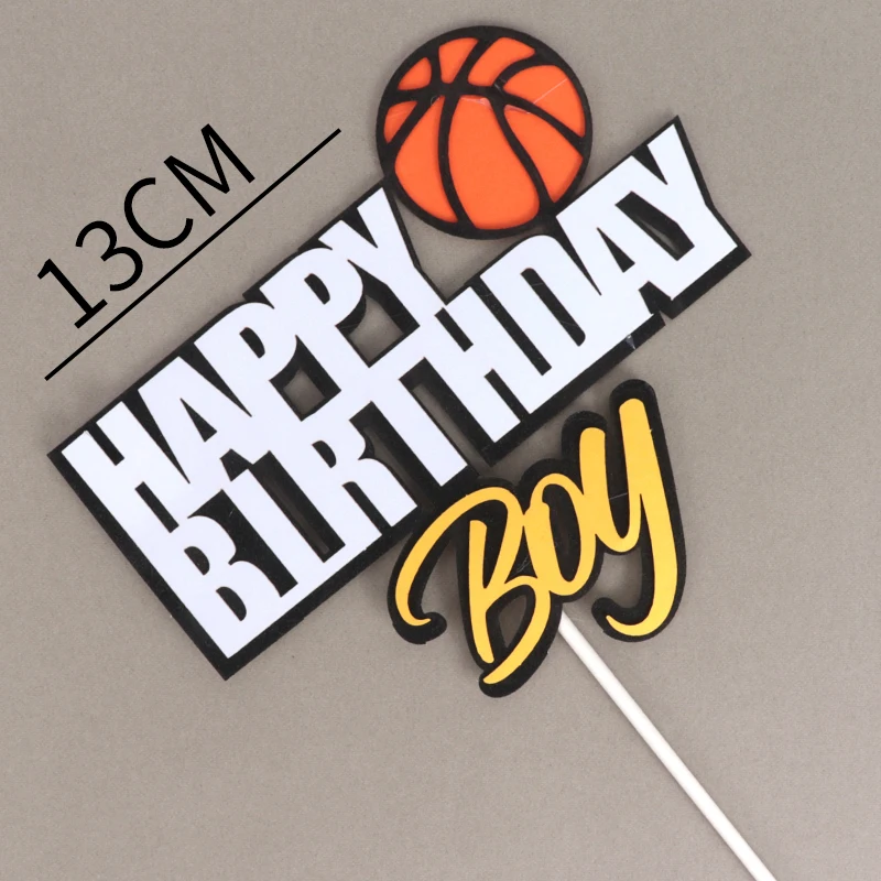 Basketball 1pcs Cakelove 1 комплект баскетбол футбол спортивные темы торт Топпер Мальчики украшение для торта ко дню рождения счастливое украшение для именинного торта вечерние принадлежности - Цвет: Basketball 1pcs