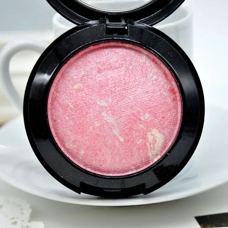 1PC Women Blush Baked Face Base Mineral Blusher Palette Highlights Baking Powder Makeup Tool | Красота и здоровье