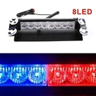 8 светодиодов аварийного мерцающий светильник бар автомобиль грузовик лобовое стекло мигает Аварийные огни светильник s основная дневные ходовые полицейский фонарь 3 мигающих режимов