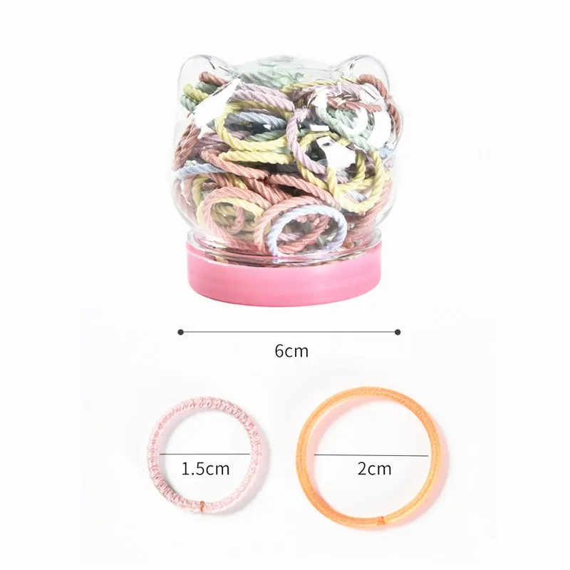 

2021 New Fashion Children Cute Colors Soft Elastic Hair Bands Baby Girls Lovely Scrunchies Rubber Bands Kids Hair Accessories