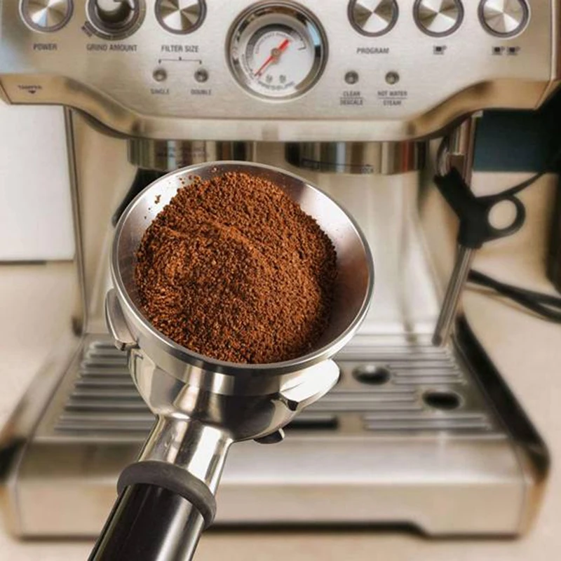 

54mm Stainless Steel Coffee Funnel Ring Powder Ring Anti-Fly Powder Coffee Machine Accessories