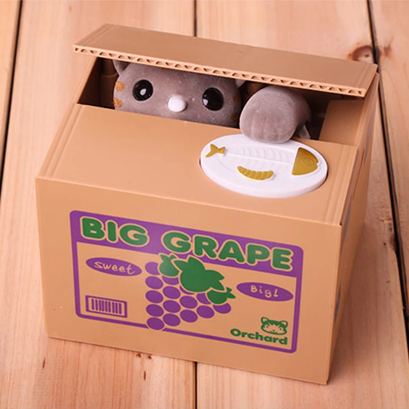 Копилка электрическая в виде банкомата автоматическая коробка для хранения