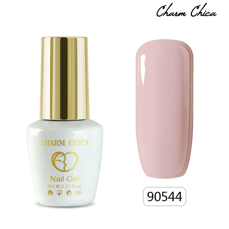 CHARM CHICA 6 мл УФ-гель для ногтей телесный серия Розовый Гибридный лак es замачиваемый