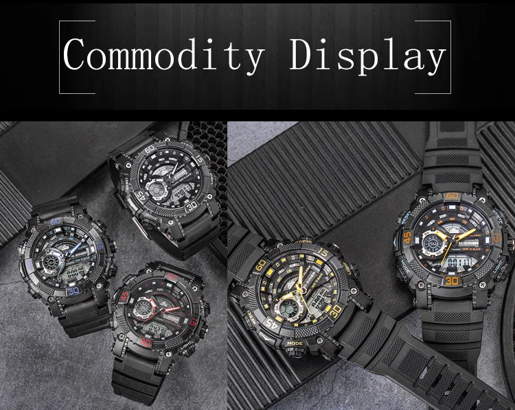 

D-ZINER Men Dive Digital Watch Waterproof Wristwatch LED Quartz Clock Sport Watch Male Relogios Masculino Date Week Men S Shock