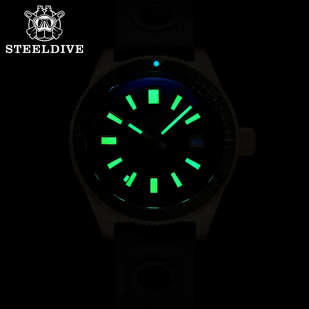 Мужские часы STEELDIVE 1962S Германия CuSn8 бронзовые механические мужские