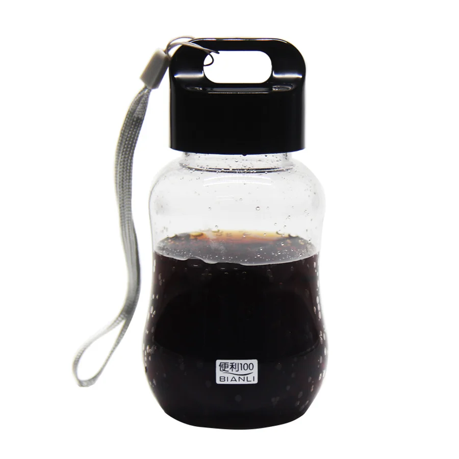 Маленькая емкость бутылка для воды прозрачная пластиковая Спортивная девочек
