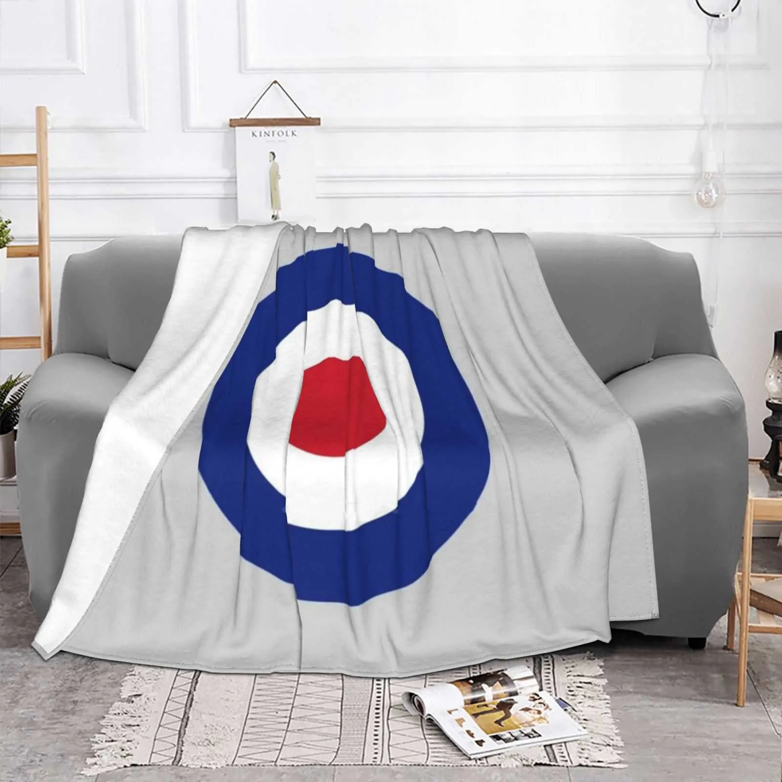 Новинка 947 г. модное мягкое одеяло с принтом в стиле времен Второй мировой войны