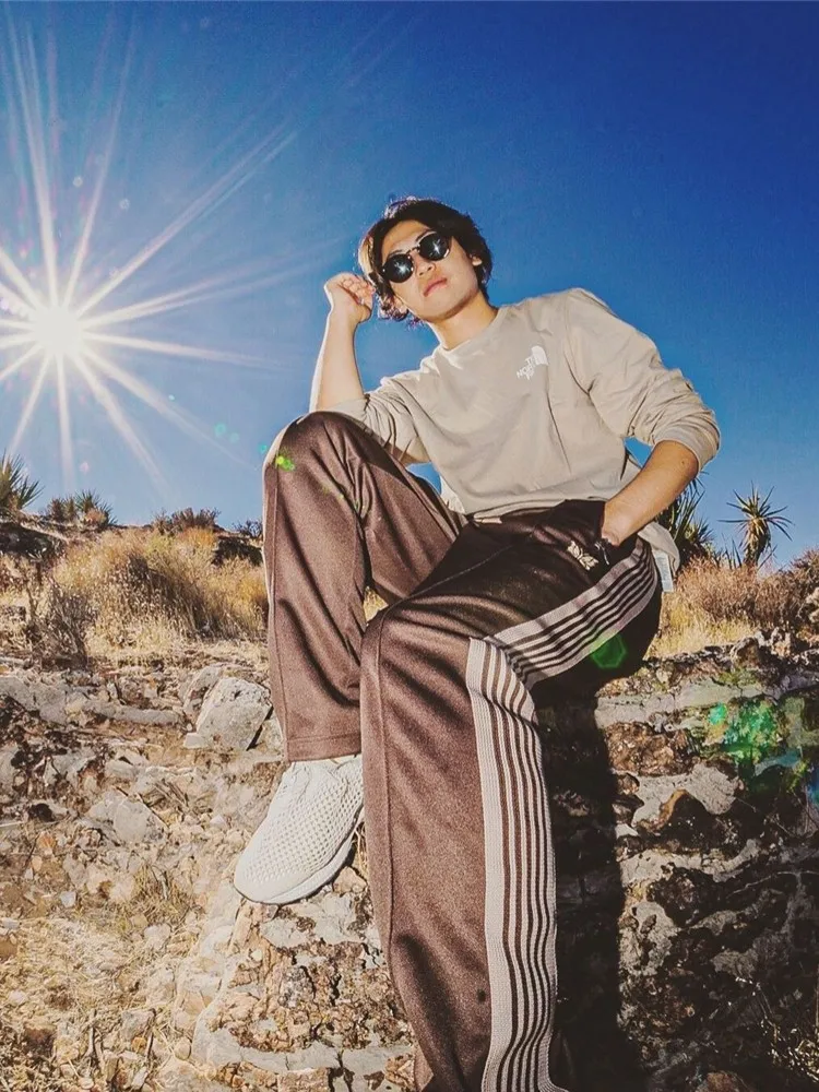 Брюки мужские/женские в полоску с вышивкой | Мужская одежда