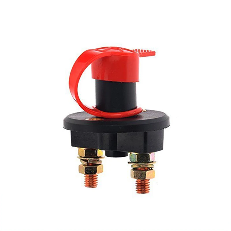 

200A Mini Marine Battery Switch Battery Isolator 32V Disconnect Rotary Switch Selector Removable Key For Boat Rv Vehicle