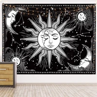 mandala tapestry white black sun and moon tapestry wall hanging gossip tapestries hippie dorm bedroom home decor blanket 95x73cm