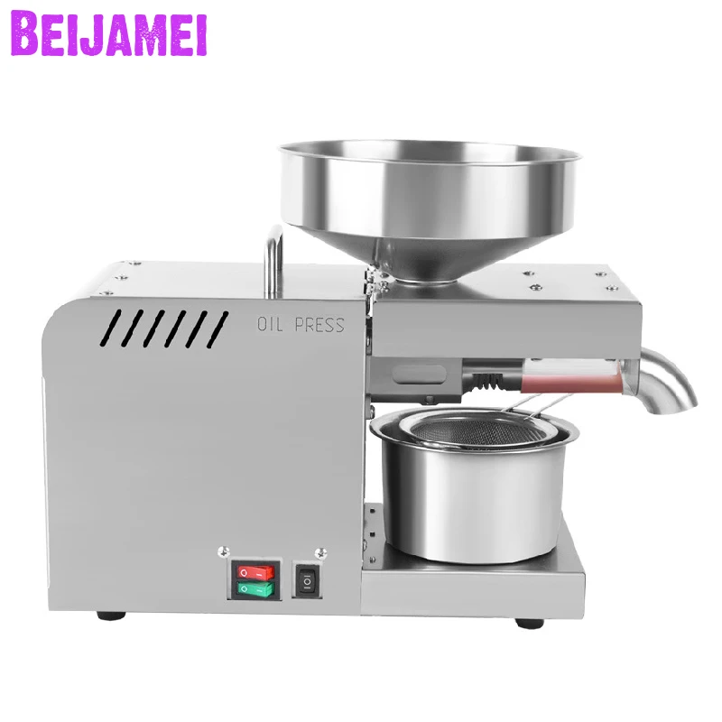 

BEIJAMEI X5 бытовой арахисовое масло экстракция 110 В 220 В автоматический для кунжутного масла пресс машина коммерческий холодного горячего масла...