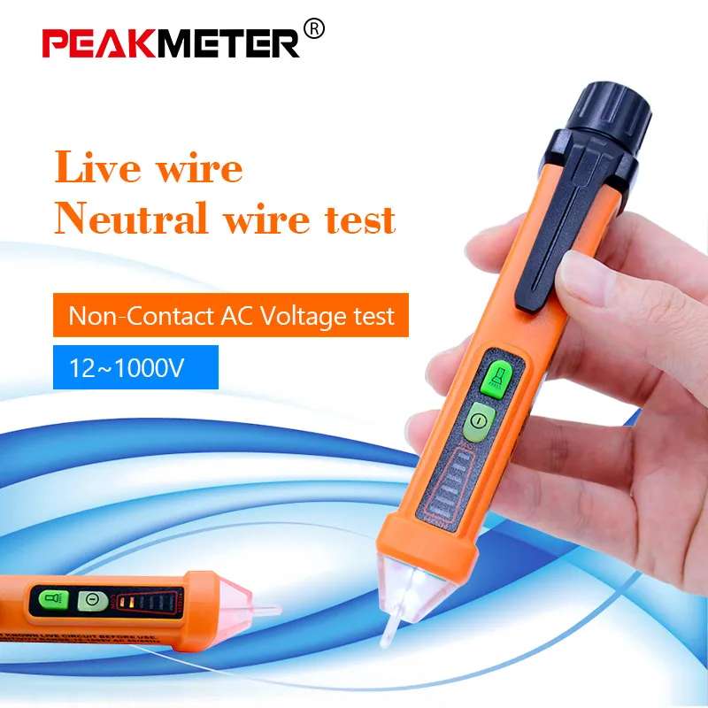 PEAKMETER 12 1000 В детекторы напряжения переменного тока не контактный тестер ручка