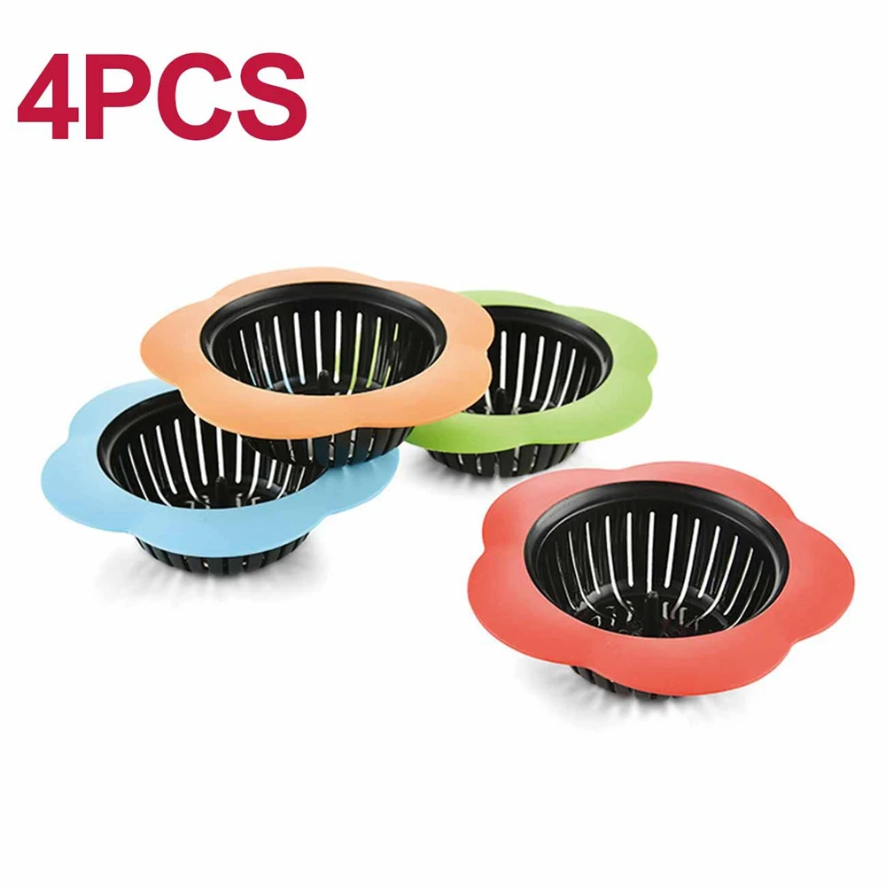 

4 шт., сетчатые фильтры для слива в ванной комнате