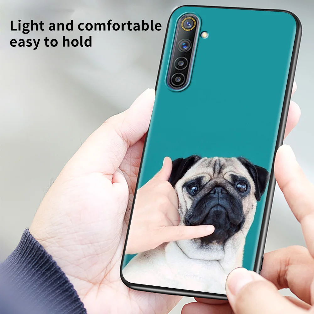 

Phone Shell For Realme V15 V13 GT Neo C25 C21 C20 C15 C11 C3 8 7 6 X50 Q2 Pro Q2i Fundas Cover Case Guscio French Bulldog
