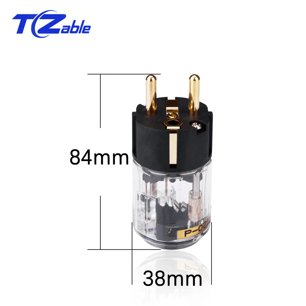 ЕС разъем питания Мужская вилка iec Высокое качество аудио-видео адаптер золотое