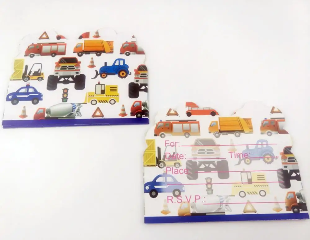10 шт. картонные Пригласительные открытки для мальчиков на день рождения | Дом и