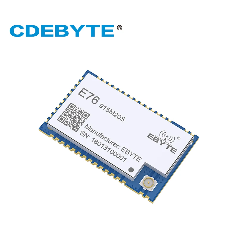 

E76-915M20S EFR32 915MHz 20dBm Small SPI SMD Wireless Transmitter And Receiver Module IPEX/Stamp Hole Antenna CDEBYTE