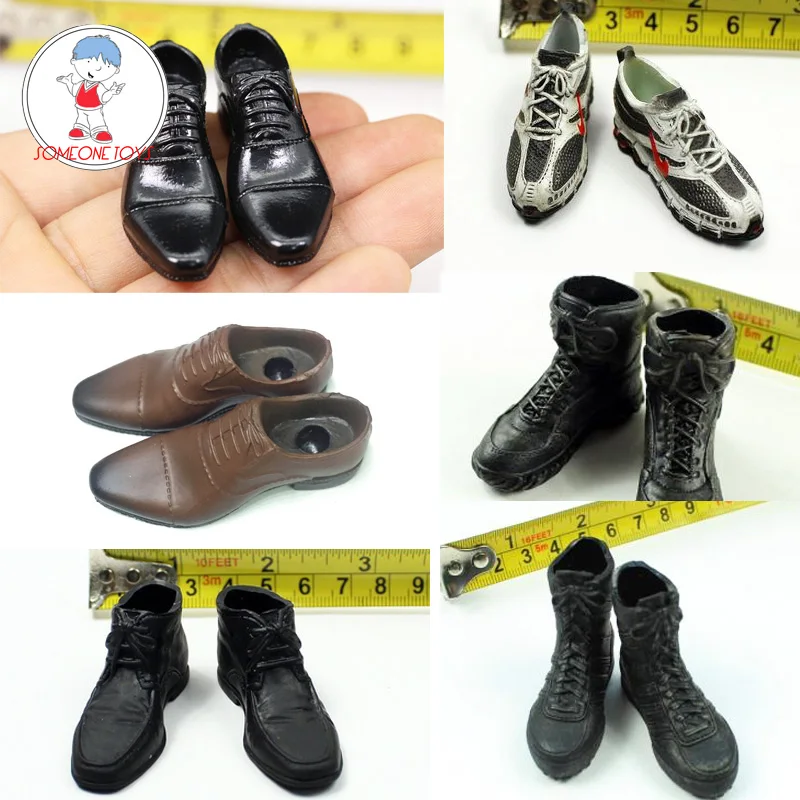 

1/6 Scale Casual leather shoes model boots sneakers for 12 inches detachable foot figures