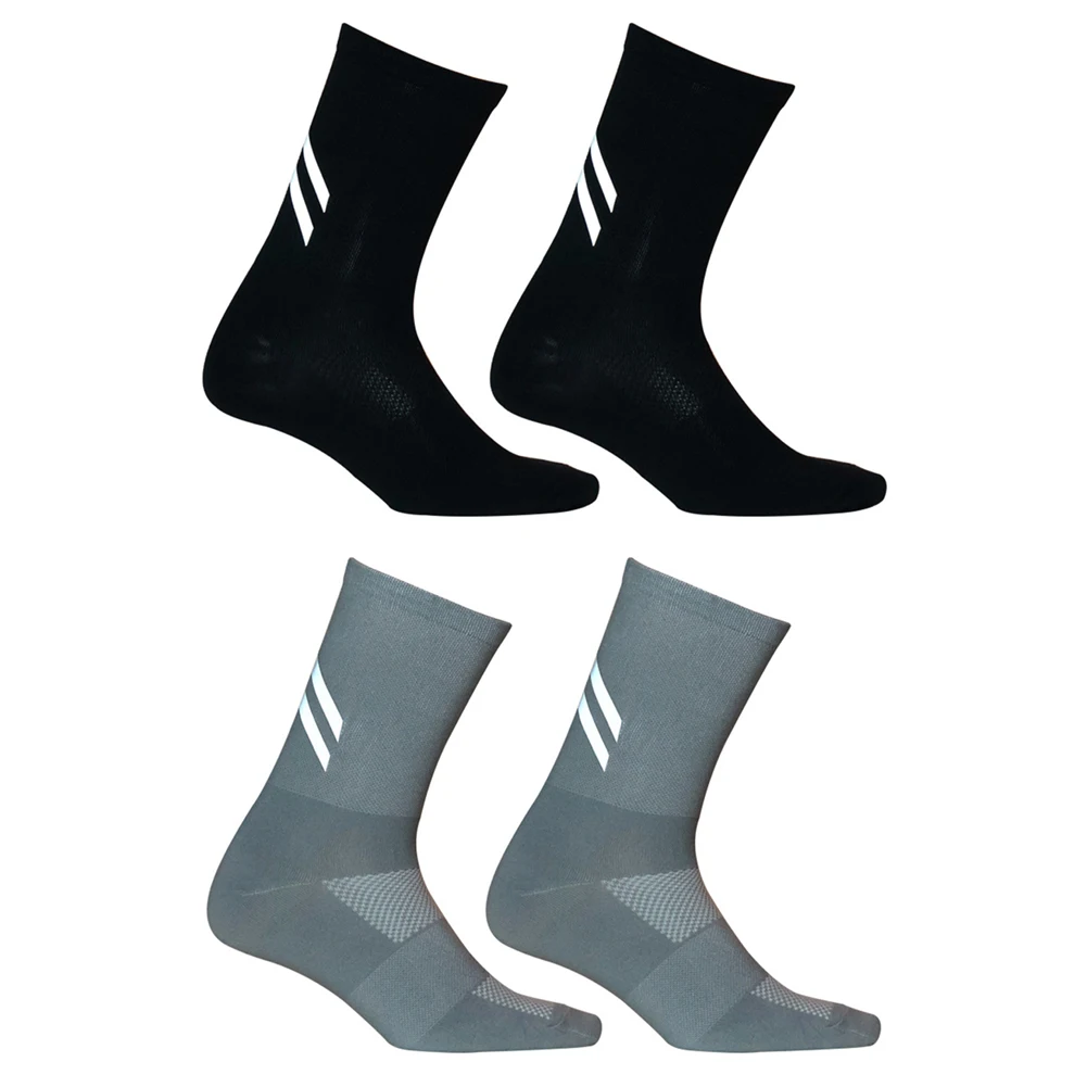 Светоотражающие велосипедные носки для мужчин и женщин спортивные до середины