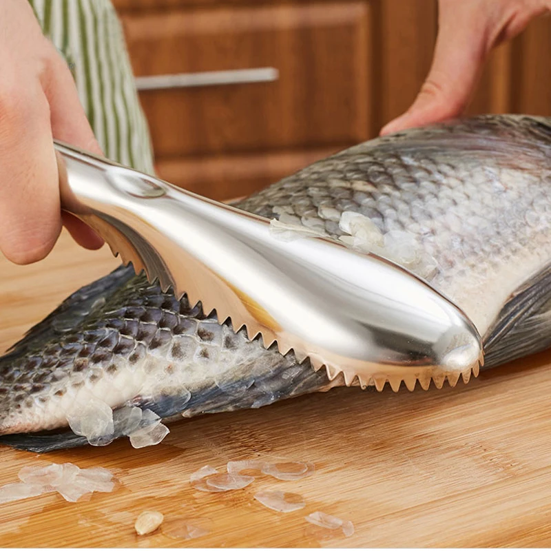 

Cooking Tools Fish Cleaning Knife Skinner Fish Skin Scraper Stainless Steel Fish Scales Fishing Cleaning Remover Kitchen Gadget