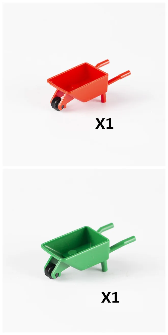 Red-1pc-Green-1pc WW2 Военная игрушечное оружие строительные блоки Sentry port Oil Barrow Cart корабль армейская камуфляжная лодка город МОС серия кирпичные игрушки C128 - Цвет: Red-1pc-Green-1pc