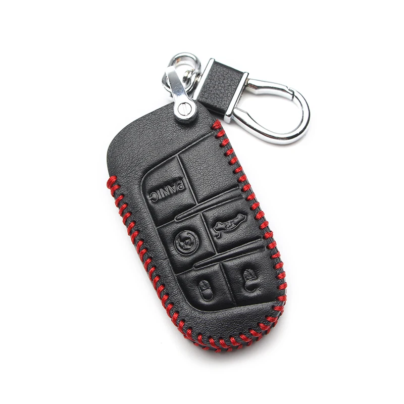 Кожаный чехол для автомобильных ключей 2/5 кнопки дистанционного Управление