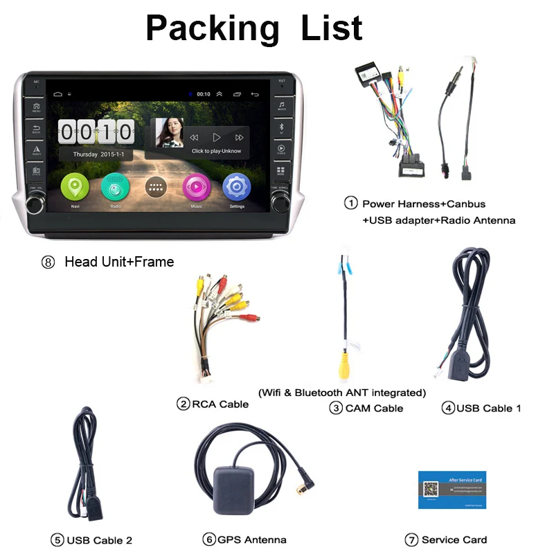 Автомагнитола для Peugeot мультимедийный плеер на платформе Android 11 с сенсорным