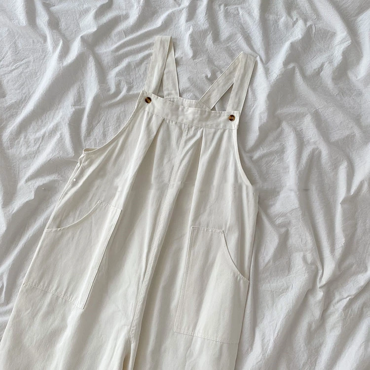 Женские Свободные Комбинезоны на бретельках хлопковый комбинезон свободные